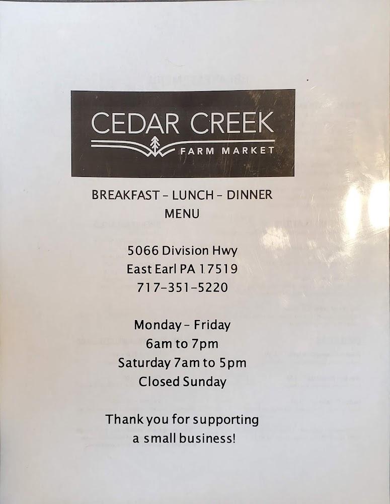 Cedar Creek Farm Market LLC Sausage, Egg & Cheese